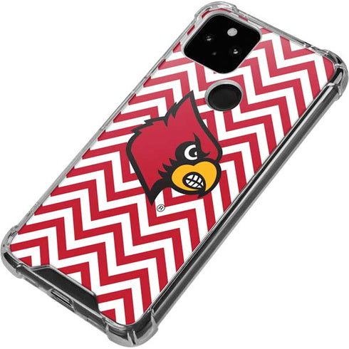 University of Louisville Chevron Google Pixel 5 Clear Case